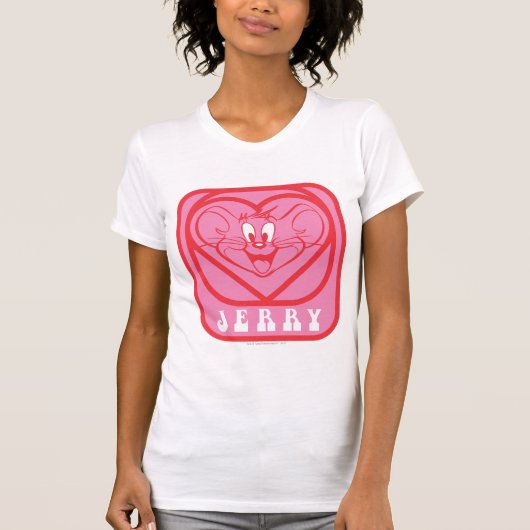 Jerry Pink Hearts T-shirt (Voorkant)