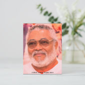 Jerry Rawlings, J.J. Rawlings, Ghanees President Briefkaart (Staand voorkant)