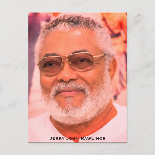 Jerry Rawlings, J.J. Rawlings, Ghanees President Briefkaart (Voorkant)