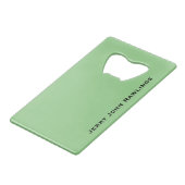 Jerry Rawlings, J.J. Rawlings, Ghanees President Creditkaart Flessenopener (Achterkant Gekanteld)