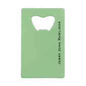 Jerry Rawlings, J.J. Rawlings, Ghanees President Creditkaart Flessenopener (Achterkant)