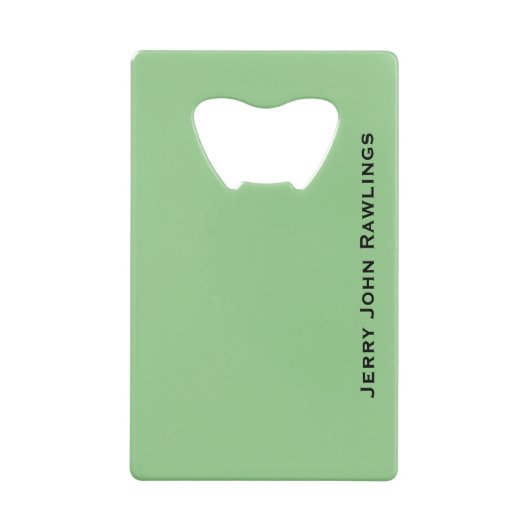 Jerry Rawlings, J.J. Rawlings, Ghanees President Creditkaart Flessenopener (Achterkant)