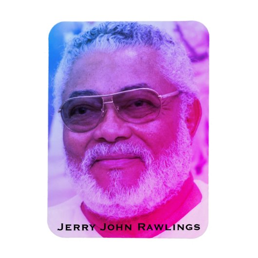 Jerry Rawlings, J.J. Rawlings, Ghanees President Magneet (Verticaal)
