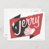Jerry Red en Black Logo Briefkaart (Voorkant / Achterkant)