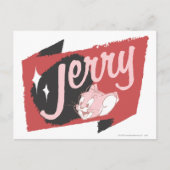 Jerry Red en Black Logo Briefkaart (Voorkant)
