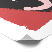 Jerry Red en Black Logo Poster (Hoek)