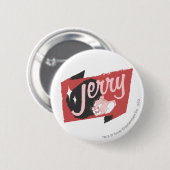 Jerry Red en Black Logo Ronde Button 5,7 Cm (Voorkant /achterkant)