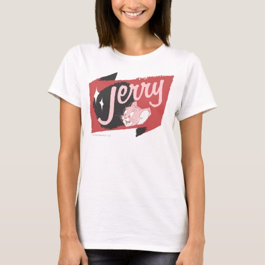 Jerry Red en Black Logo T-shirt (Voorkant)