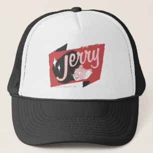 Jerry Red en Black Logo Trucker Pet