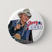 Jerry Reed Speld Ronde Button 5,7 Cm (Voorkant)