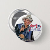 Jerry Reed Speld Ronde Button 5,7 Cm (Voorkant /achterkant)