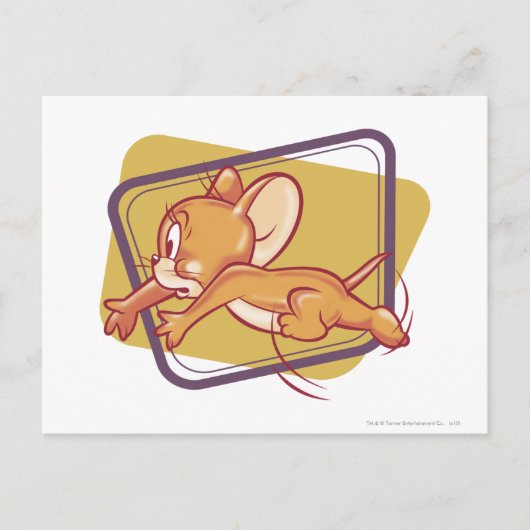Jerry Running Scared Briefkaart (Voorkant)