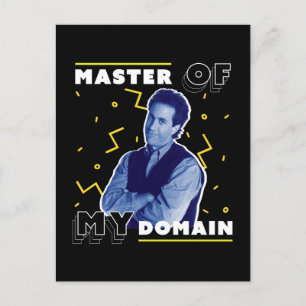 Jerry Seinfeld Master of My Domain Briefkaart