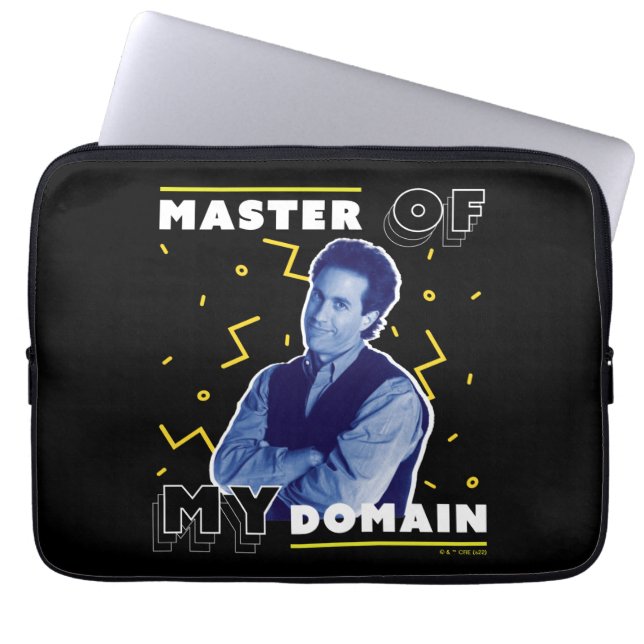 Jerry Seinfeld | Master of My Domain Laptop Sleeve (Voorkant)