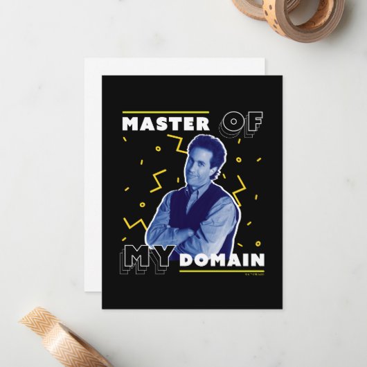 Jerry Seinfeld | Master of My Domain Notitiekaartje (Voorkant / Achterkant in situ)