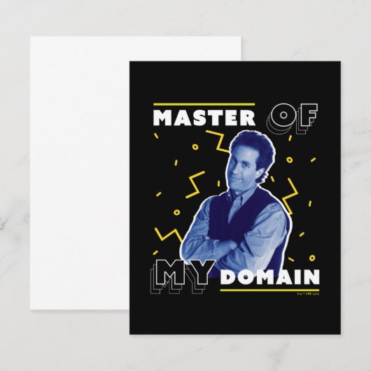 Jerry Seinfeld | Master of My Domain Notitiekaartje (Voorkant / Achterkant)