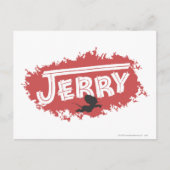 Jerry Silhouette Logo Briefkaart (Voorkant)