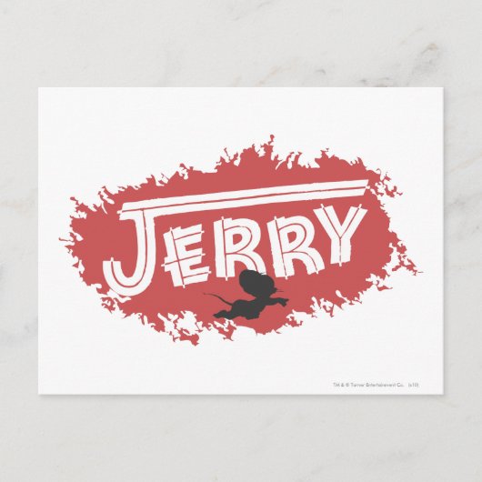 Jerry Silhouette Logo Briefkaart (Voorkant)