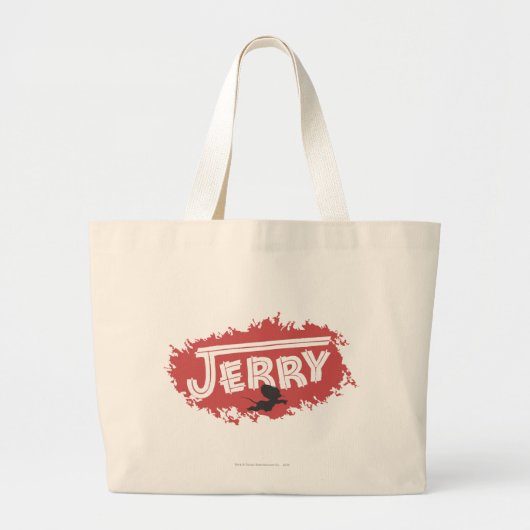Jerry Silhouette Logo Grote Tote Bag (Voorkant)