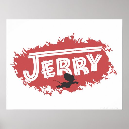 Jerry Silhouette Logo Poster (Voorkant)
