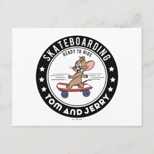 Jerry Skateboarding - klaar om te rijden Briefkaart
