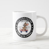 Jerry Skateboarding - klaar om te rijden Grote Koffiekop (Rechts)