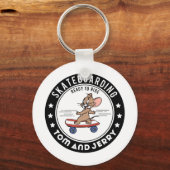 Jerry Skateboarding - klaar om te rijden Sleutelhanger (Achterkant)