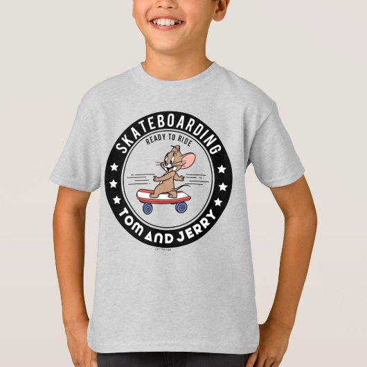 Jerry Skateboarding - klaar om te rijden T-shirt (Voorkant)