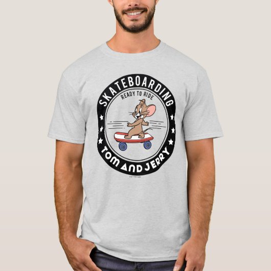 Jerry Skateboarding - klaar om te rijden T-shirt (Voorkant)