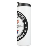Jerry Skateboarding - klaar om te rijden Thermosbeker (Geroteerd rechts)