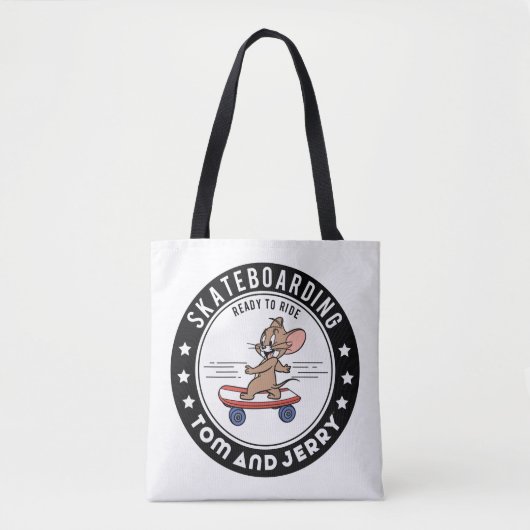 Jerry Skateboarding - klaar om te rijden Tote Bag (Voorkant)
