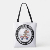 Jerry Skateboarding - klaar om te rijden Tote Bag (Achterkant)