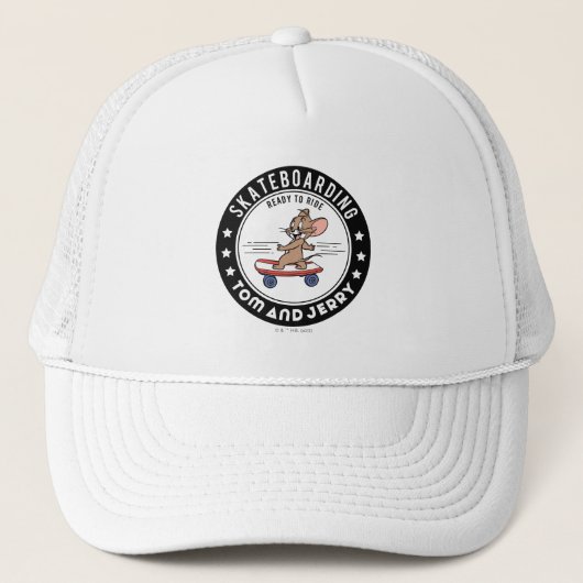 Jerry Skateboarding - klaar om te rijden Trucker Pet (Voorkant)