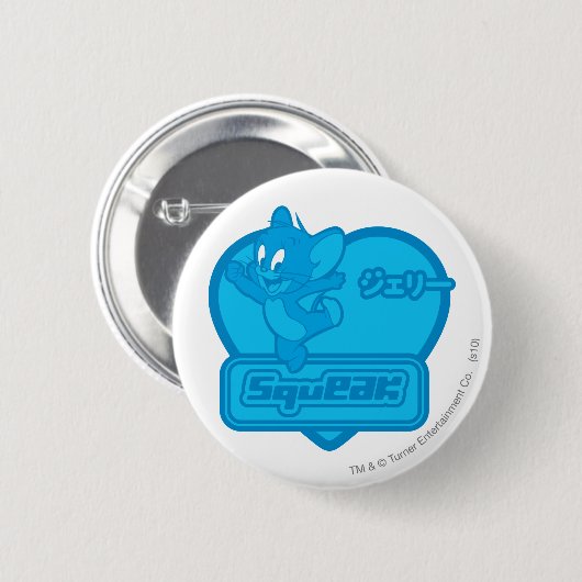 Jerry Squeak Ronde Button 5,7 Cm (Voorkant /achterkant)