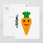 Jerry The Carrot Briefkaart (Voorkant / Achterkant)