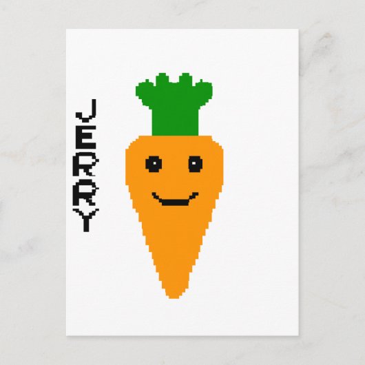 Jerry The Carrot Briefkaart (Voorkant)