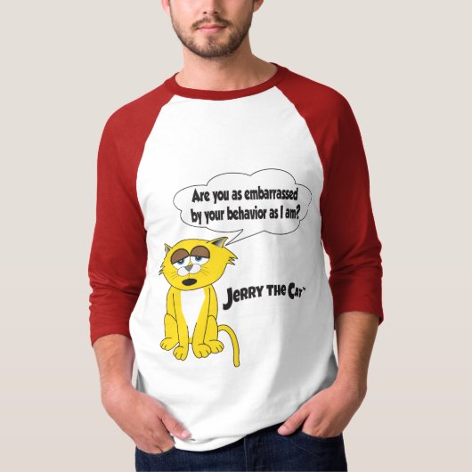 Jerry The Cat (Ben je net zo beschaamd als?) T-shirt (Voorkant)
