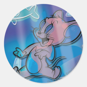 Jerry Trippy Fish Ronde Sticker
