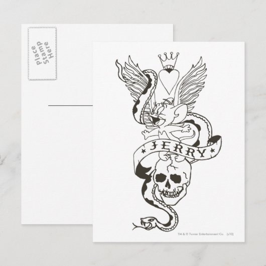Jerry Twisted Tattoo 1 Briefkaart (Voorkant / Achterkant)