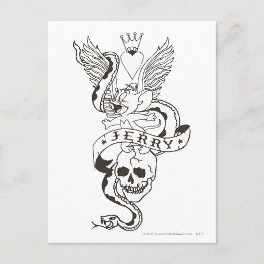 Jerry Twisted Tattoo 1 Briefkaart (Voorkant)