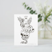 Jerry Twisted Tattoo 1 Briefkaart (Staand voorkant)