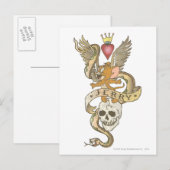 Jerry Twisted Tattoo 2 Briefkaart (Voorkant / Achterkant)