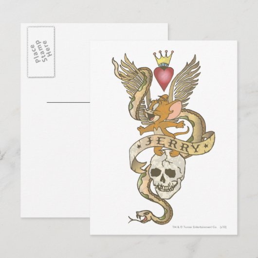 Jerry Twisted Tattoo 2 Briefkaart (Voorkant / Achterkant)