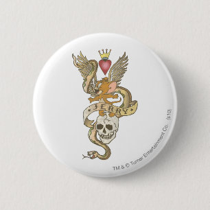 Jerry Twisted Tattoo 2 Ronde Button 5,7 Cm