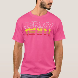 Jerry voornaam grappige vintage zonsondergang Jerr T-shirt