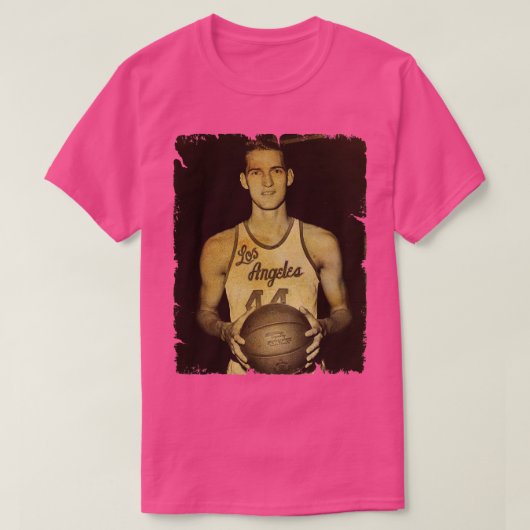 Jerry West  ontwerp van basketbal T-shirt (Design voorkant)