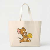 Jerry ziet zijn kaas grote tote bag (Voorkant)