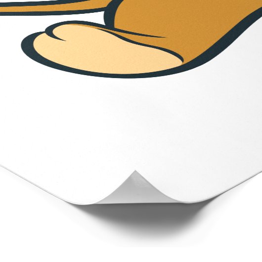 Jerry ziet zijn kaas poster (Hoek)