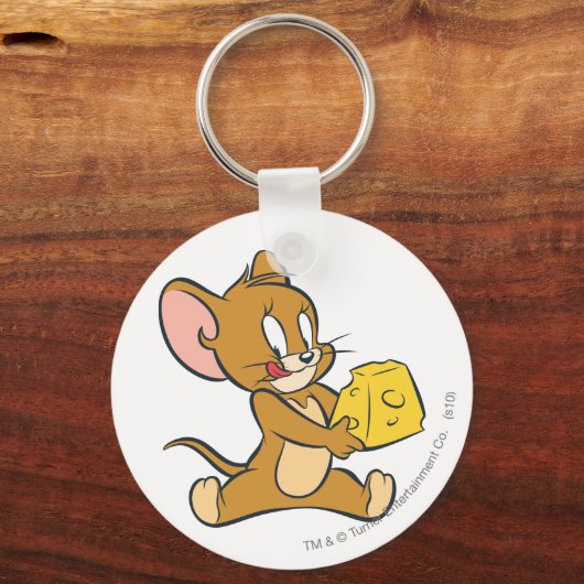 Jerry ziet zijn kaas sleutelhanger (Voorkant)