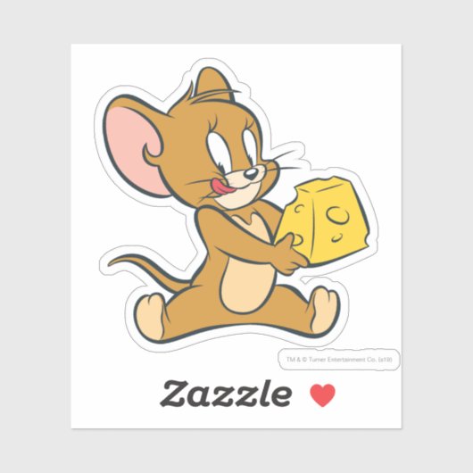 Jerry ziet zijn kaas sticker (Vel)